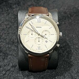 Fossil Brown Leather Chronograph watch